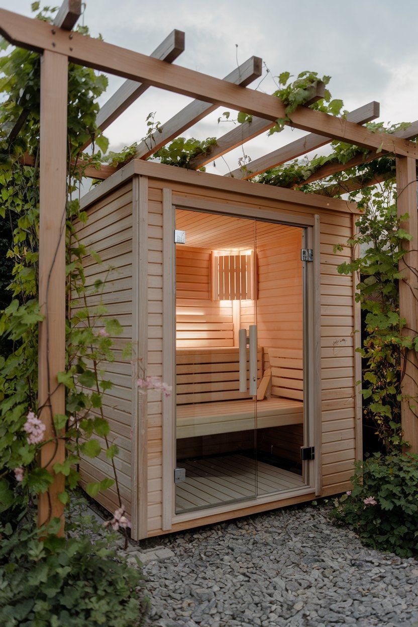 Sauna s pergolom